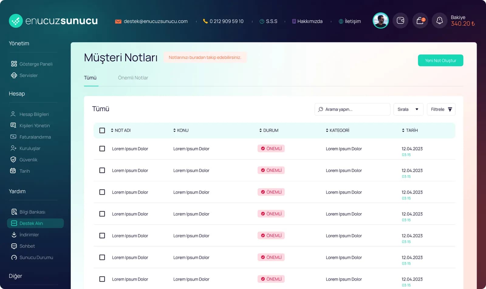 Hosting Market Place — E-Ticaret