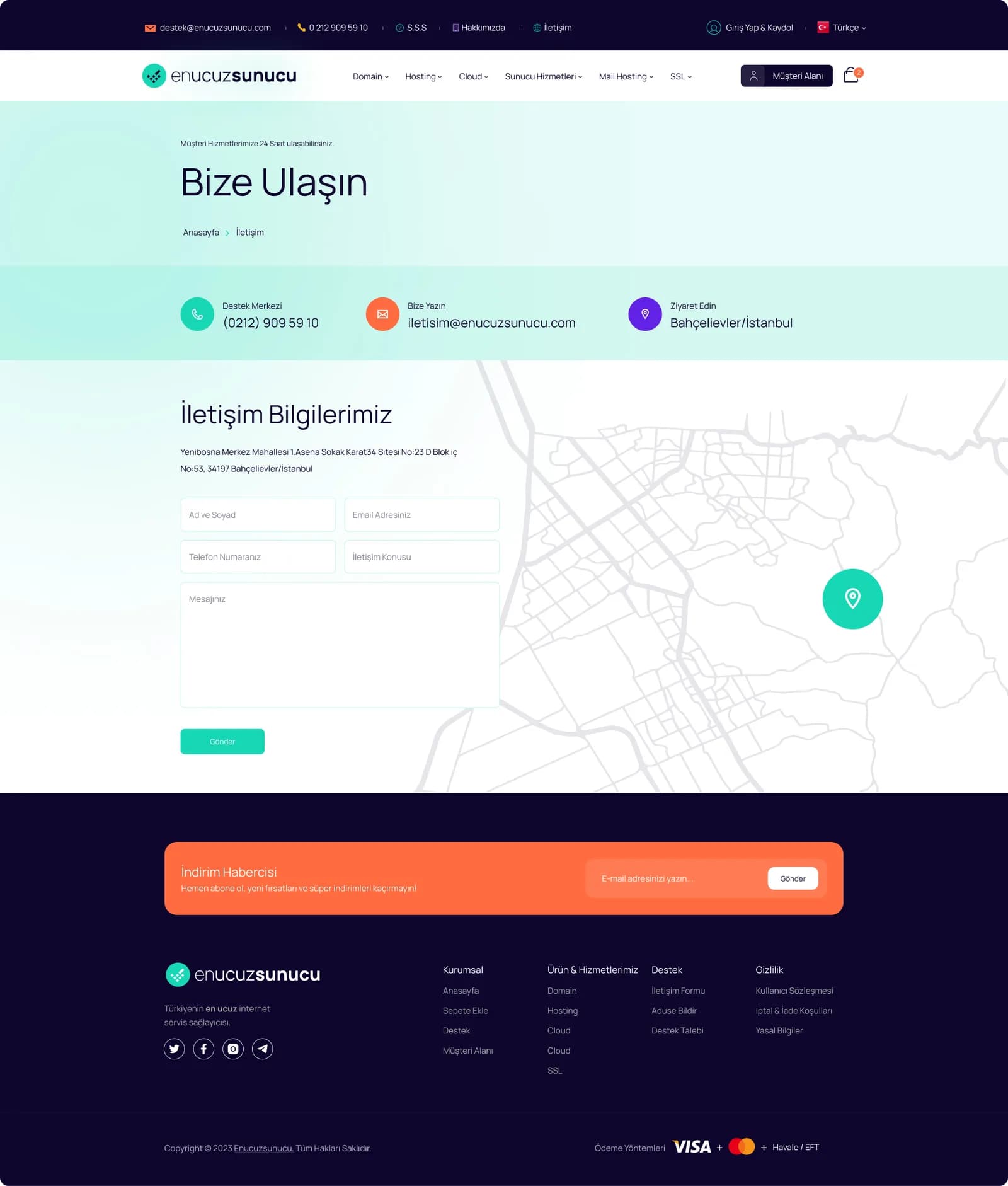 Hosting Market Place — E-Ticaret