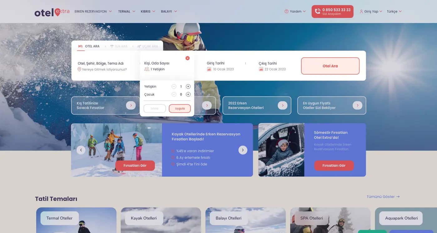 Hotel Extra — Web Sitesi