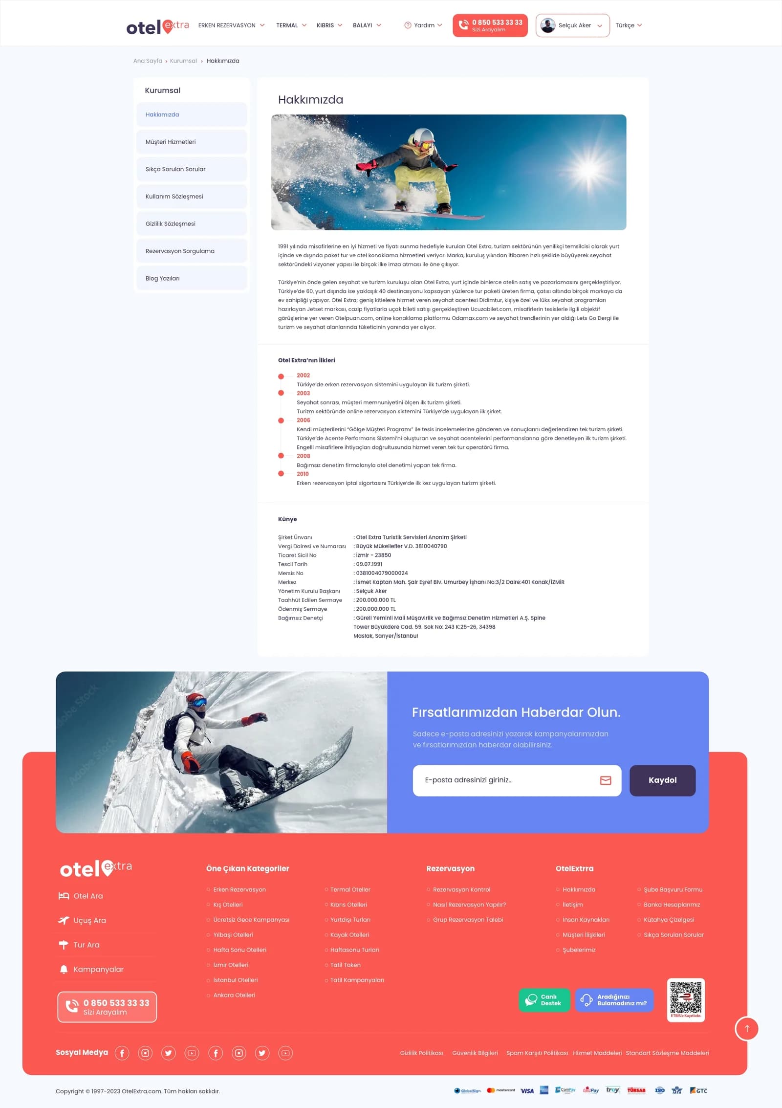 Hotel Extra — Web Sitesi