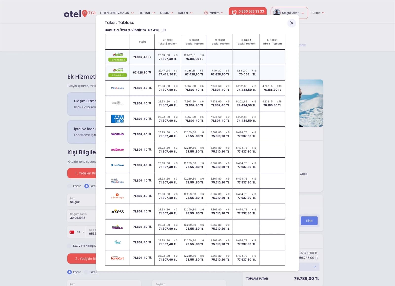 Hotel Extra — Web Sitesi