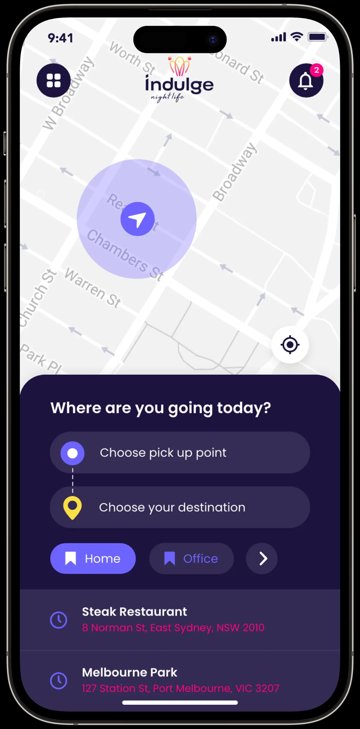 Indulge Social — Mobil Uygulama