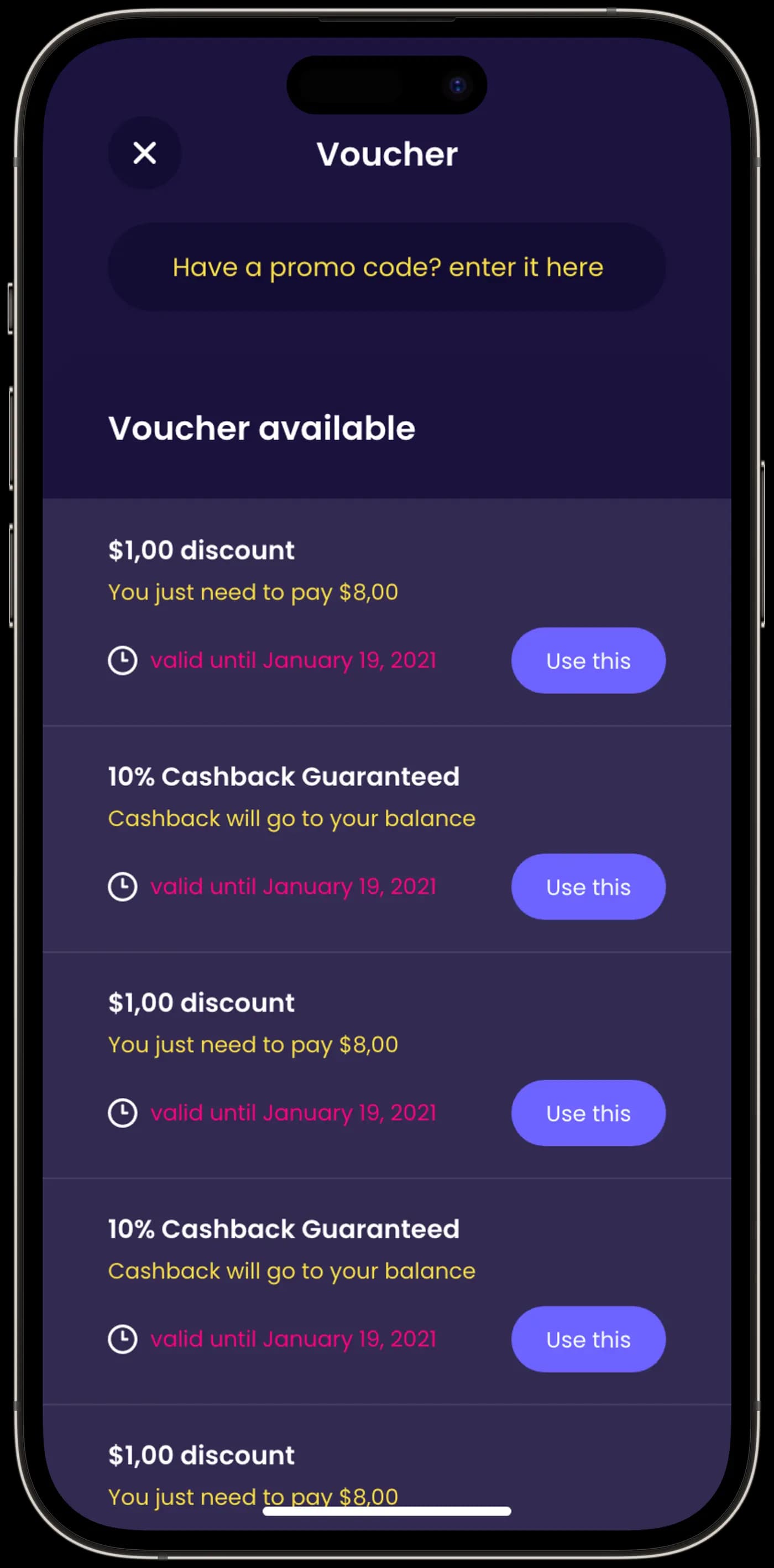 Indulge Social — Mobil Uygulama