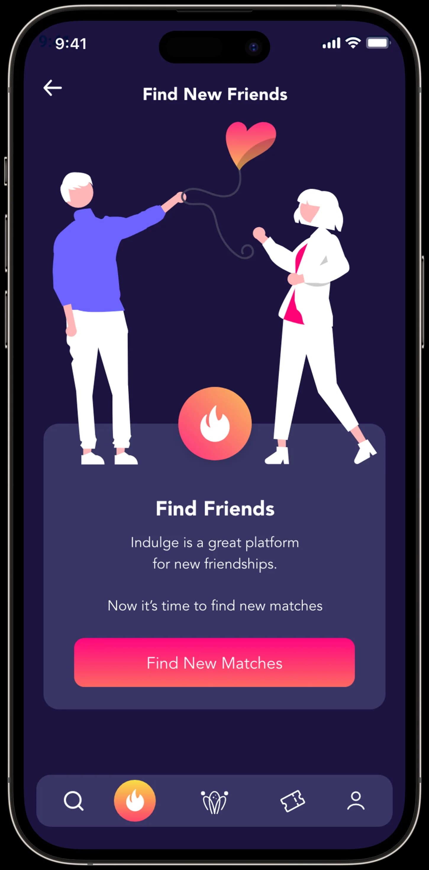 Indulge Social — Mobil Uygulama