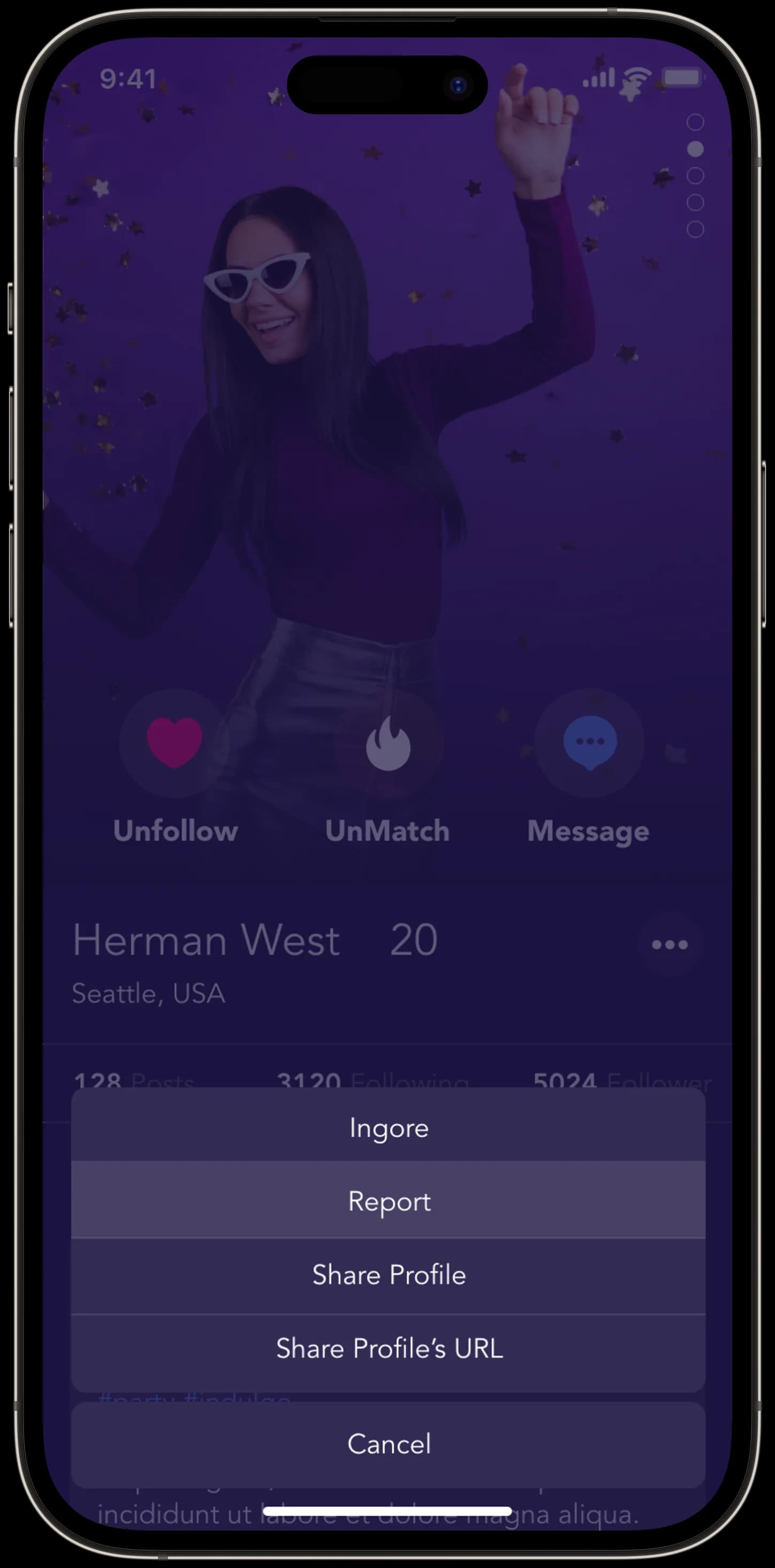 Indulge Social — Mobil Uygulama