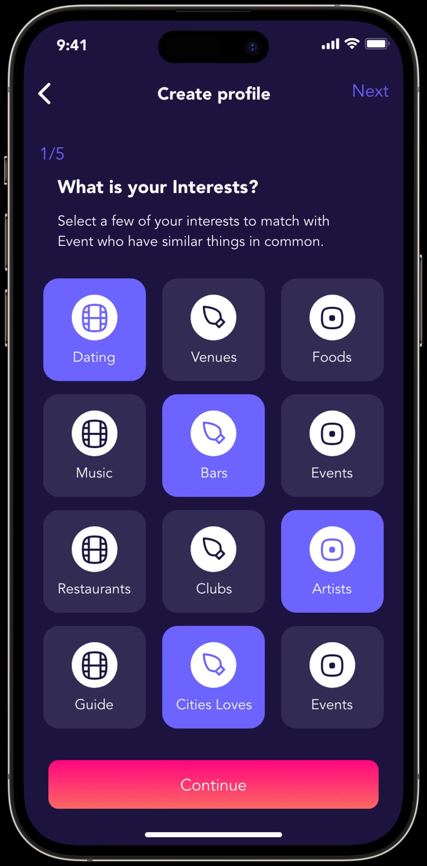 Indulge Social — Mobil Uygulama