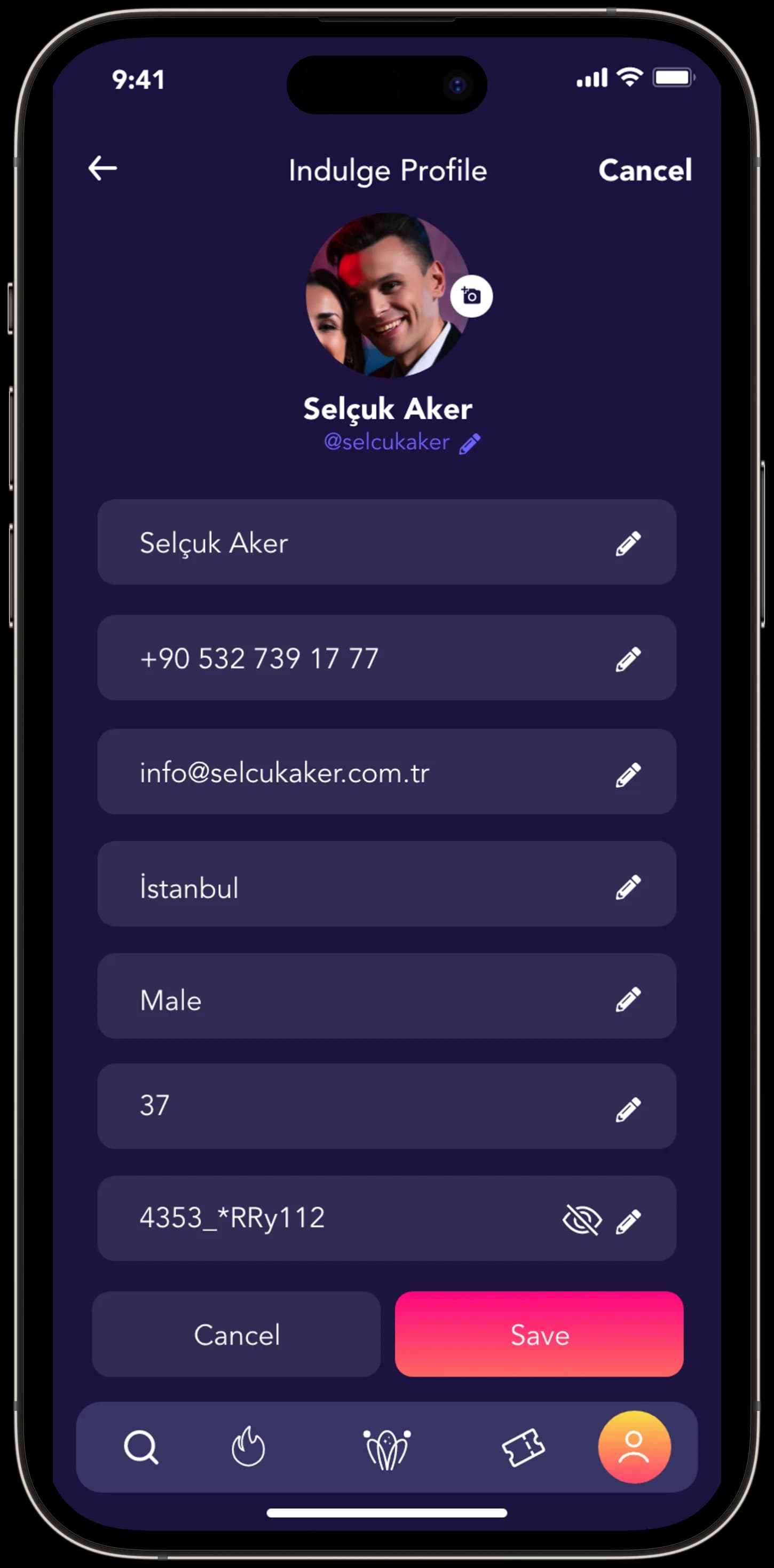 Indulge Social — Mobil Uygulama