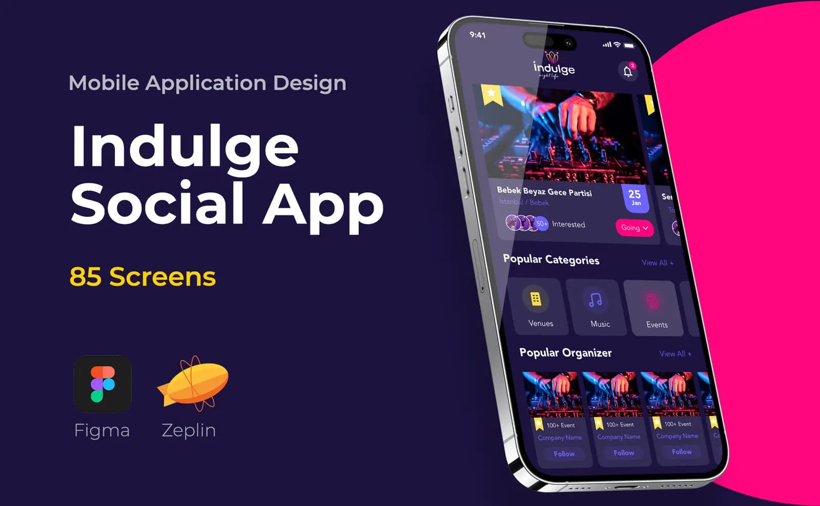 Indulge Social — Mobil Uygulama