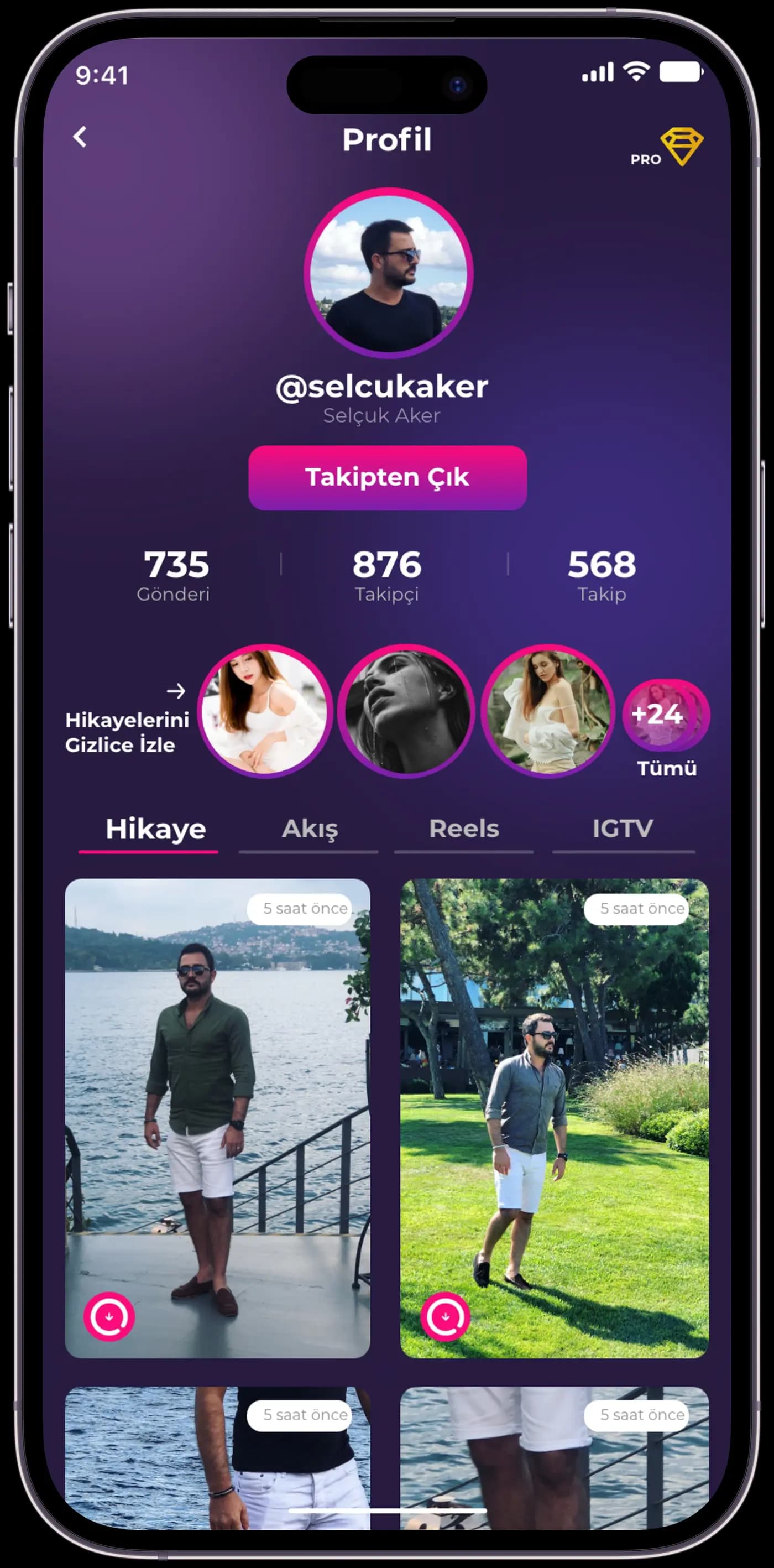 Instagram Report — Mobil Uygulama