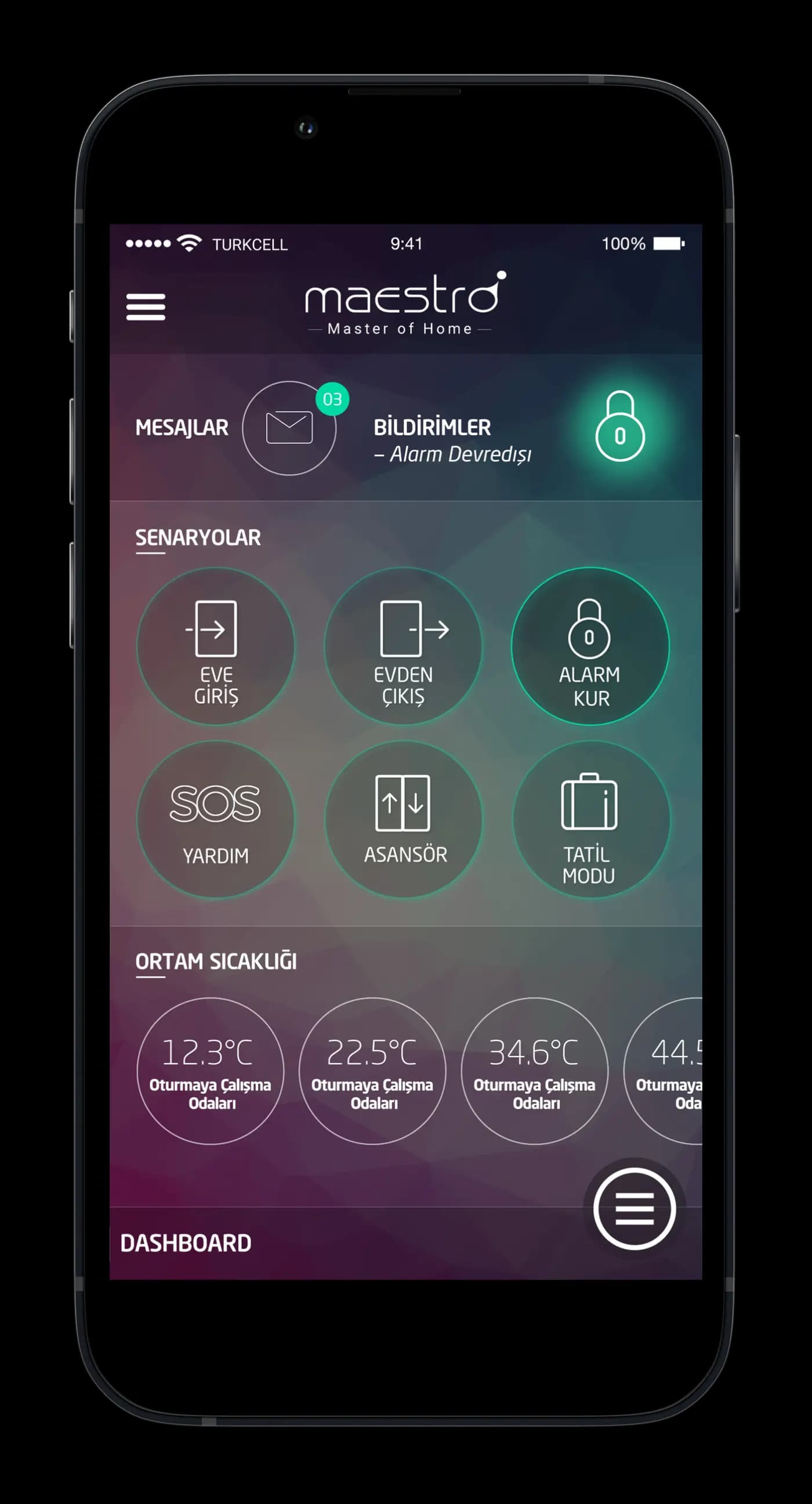 Intelligent House App — Mobil Uygulama
