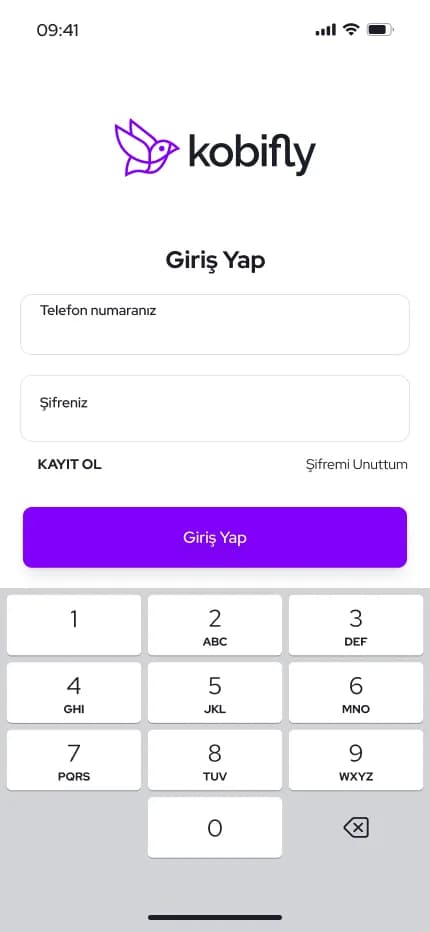 KobiFly App — Mobil Uygulama