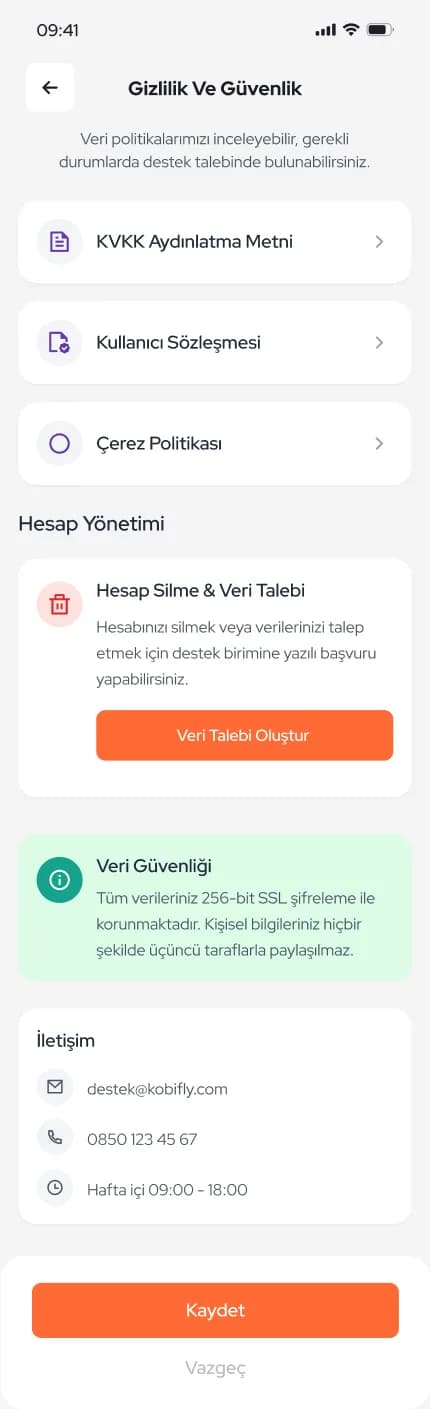 KobiFly App — Mobil Uygulama