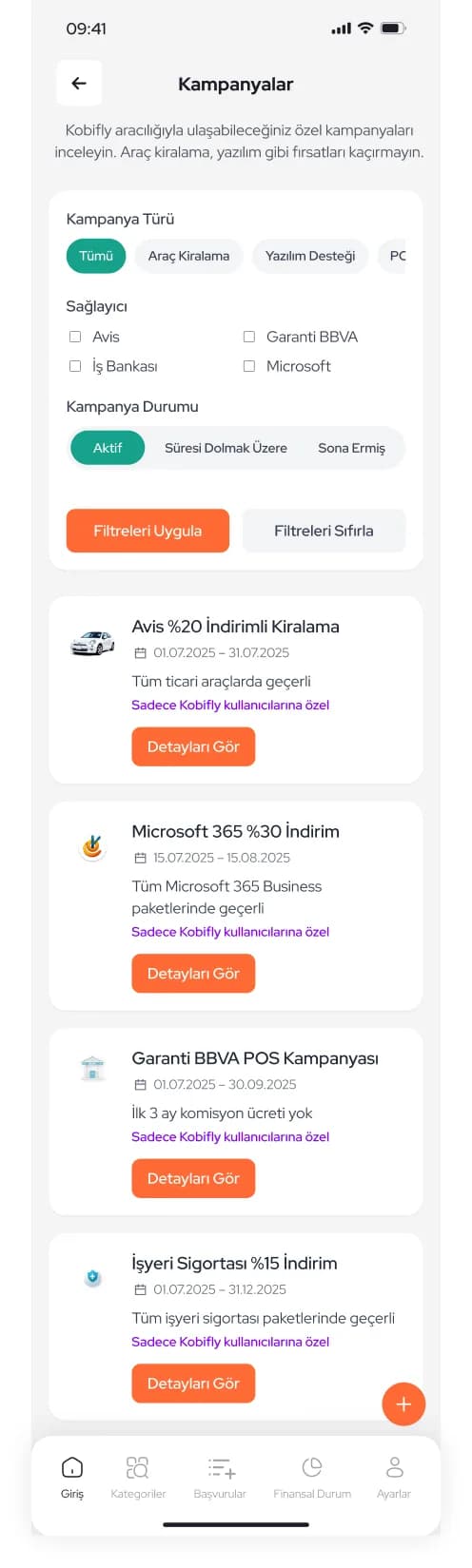 KobiFly App — Mobil Uygulama