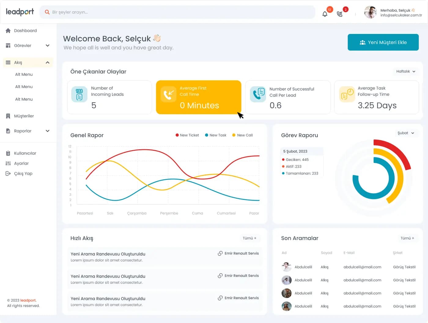 Leadport Customer App — SaaS & Dashboard