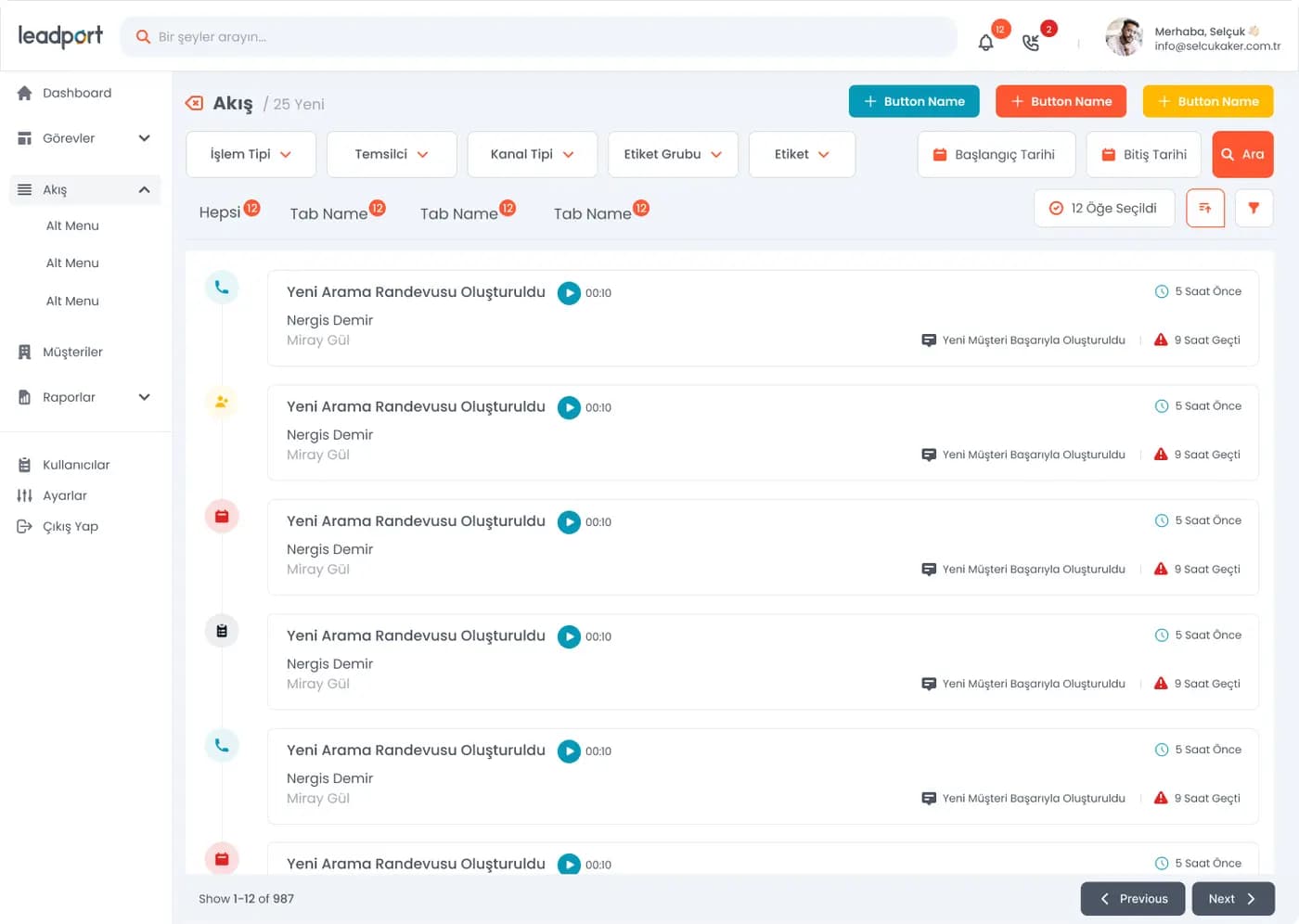 Leadport Customer App — SaaS & Dashboard
