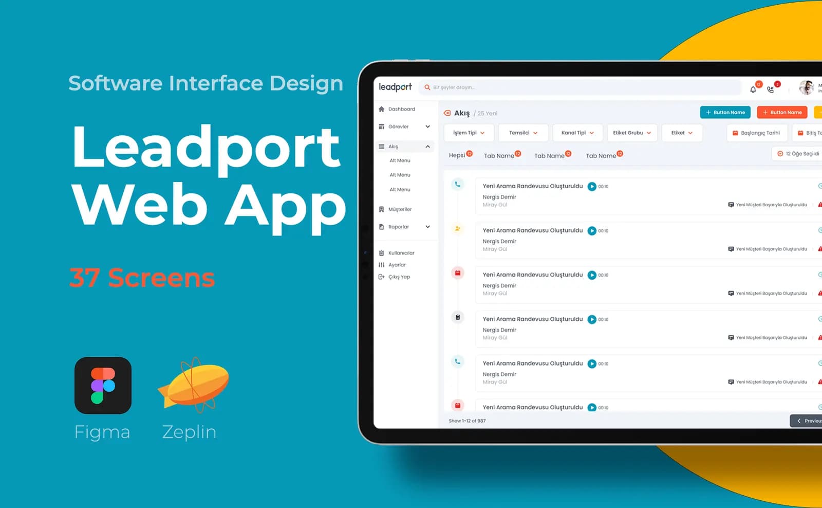 Leadport Customer App — SaaS & Dashboard çalışması