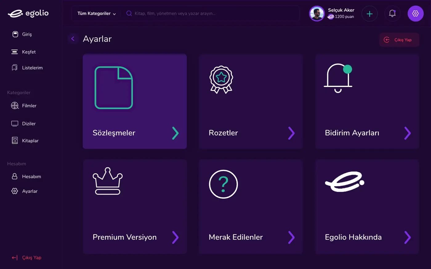 Movie Web App — SaaS & Dashboard