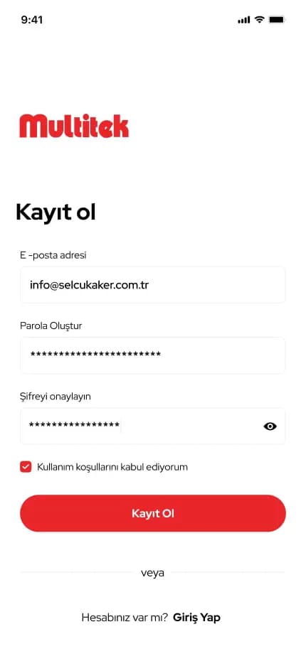 Multitek Smart Home — Mobil Uygulama