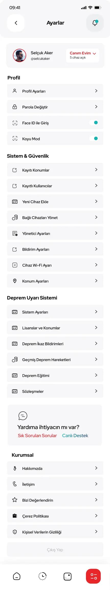 Multitek Smart Home — Mobil Uygulama