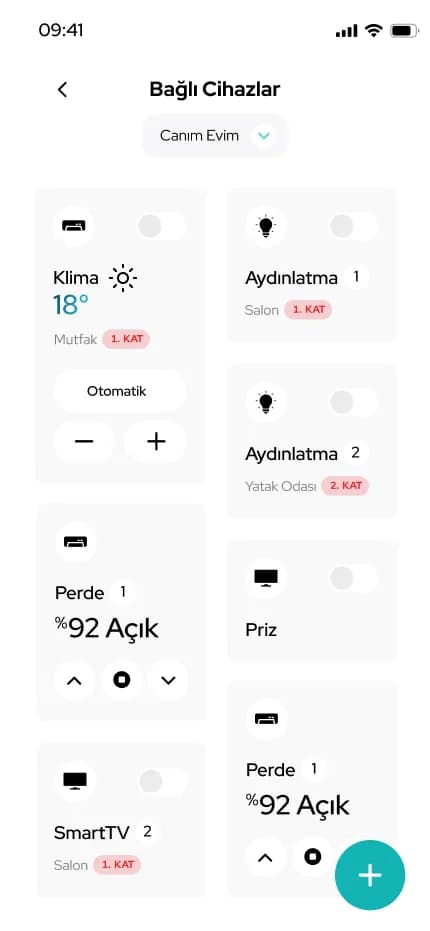Multitek Smart Home — Mobil Uygulama