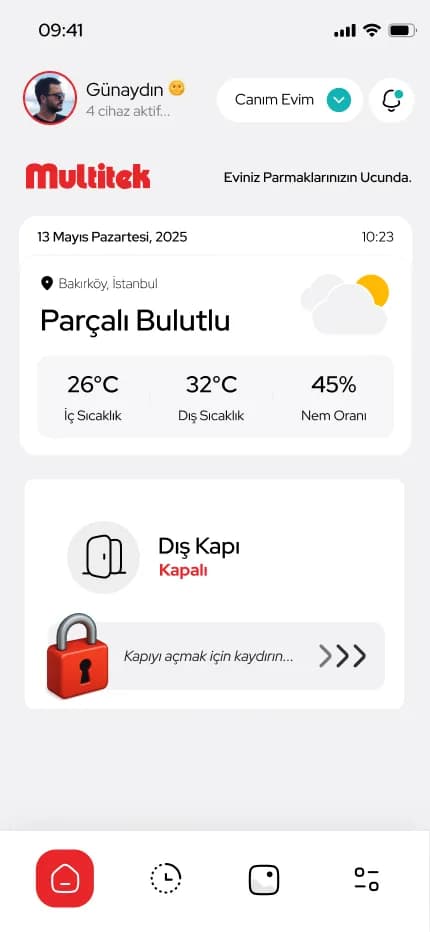 Multitek Smart Home — Mobil Uygulama