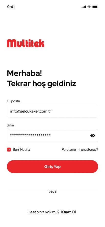 Multitek Smart Home — Mobil Uygulama