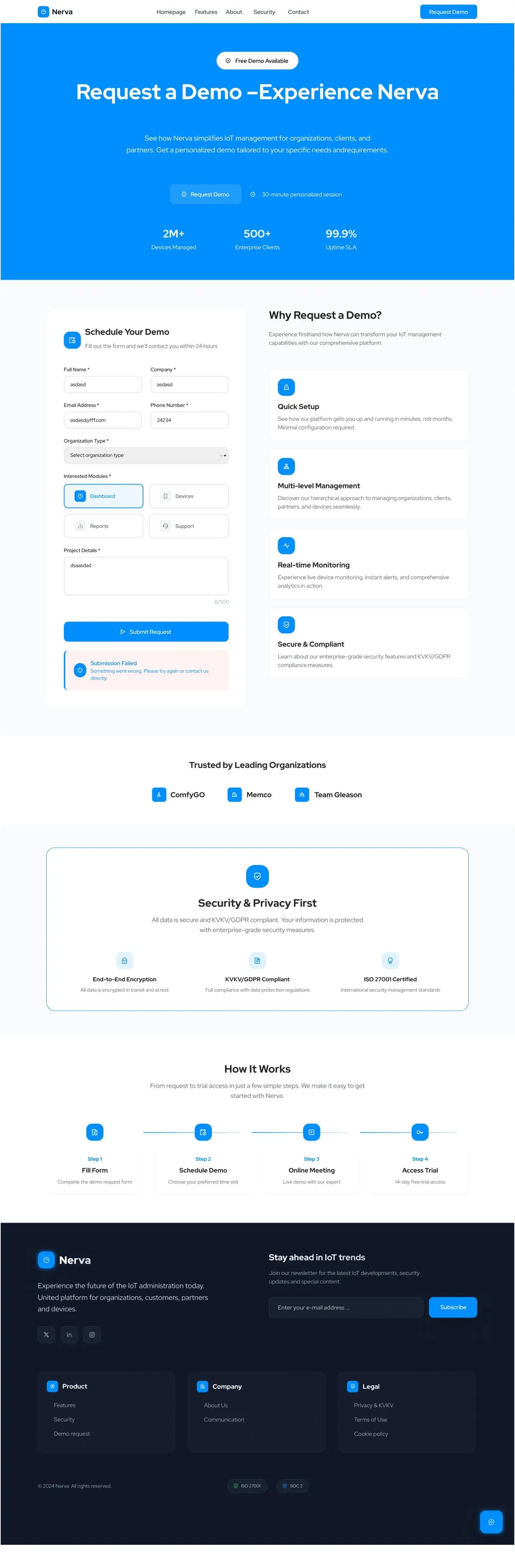NERVA — Web Sitesi