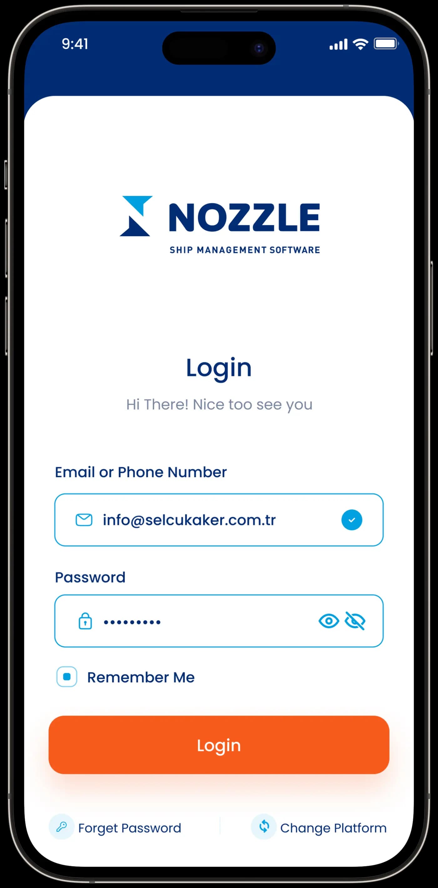 Nozzle Ship App — Mobil Uygulama