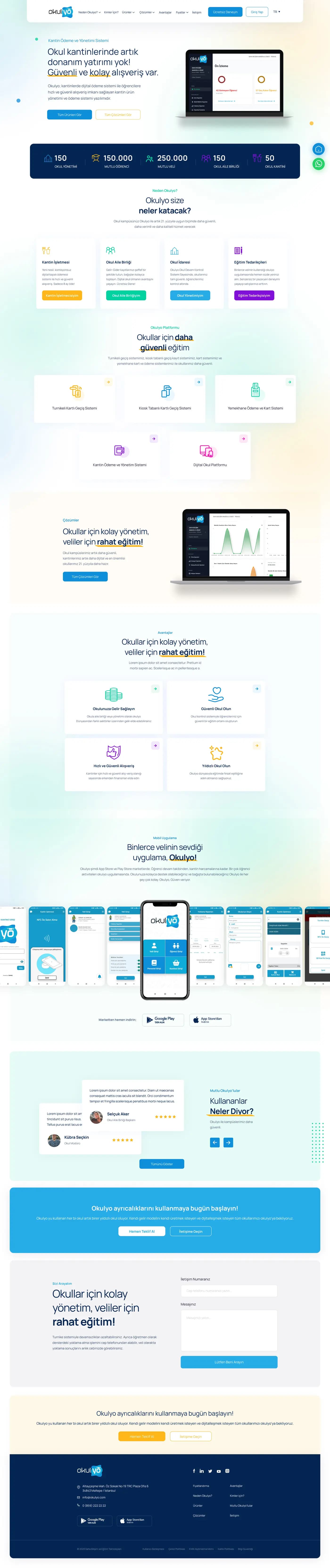 Okulyo Corporate Website — Web Sitesi