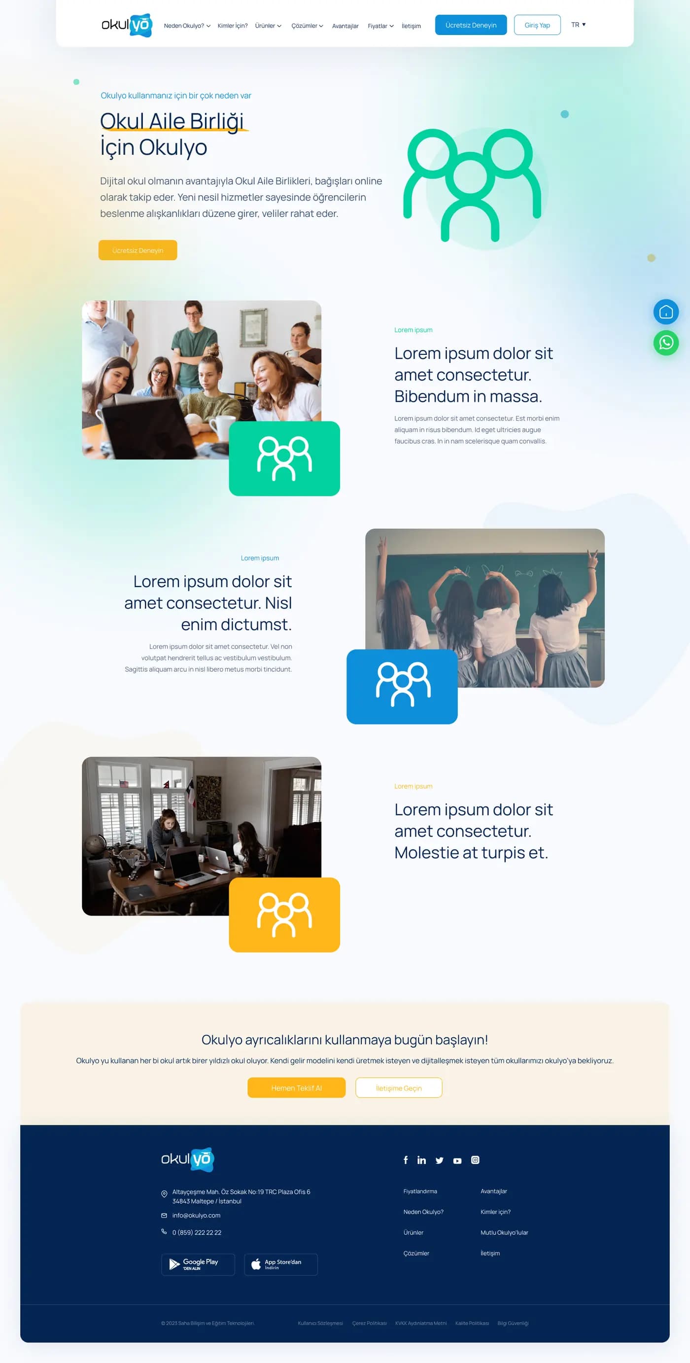 Okulyo Corporate Website — Web Sitesi