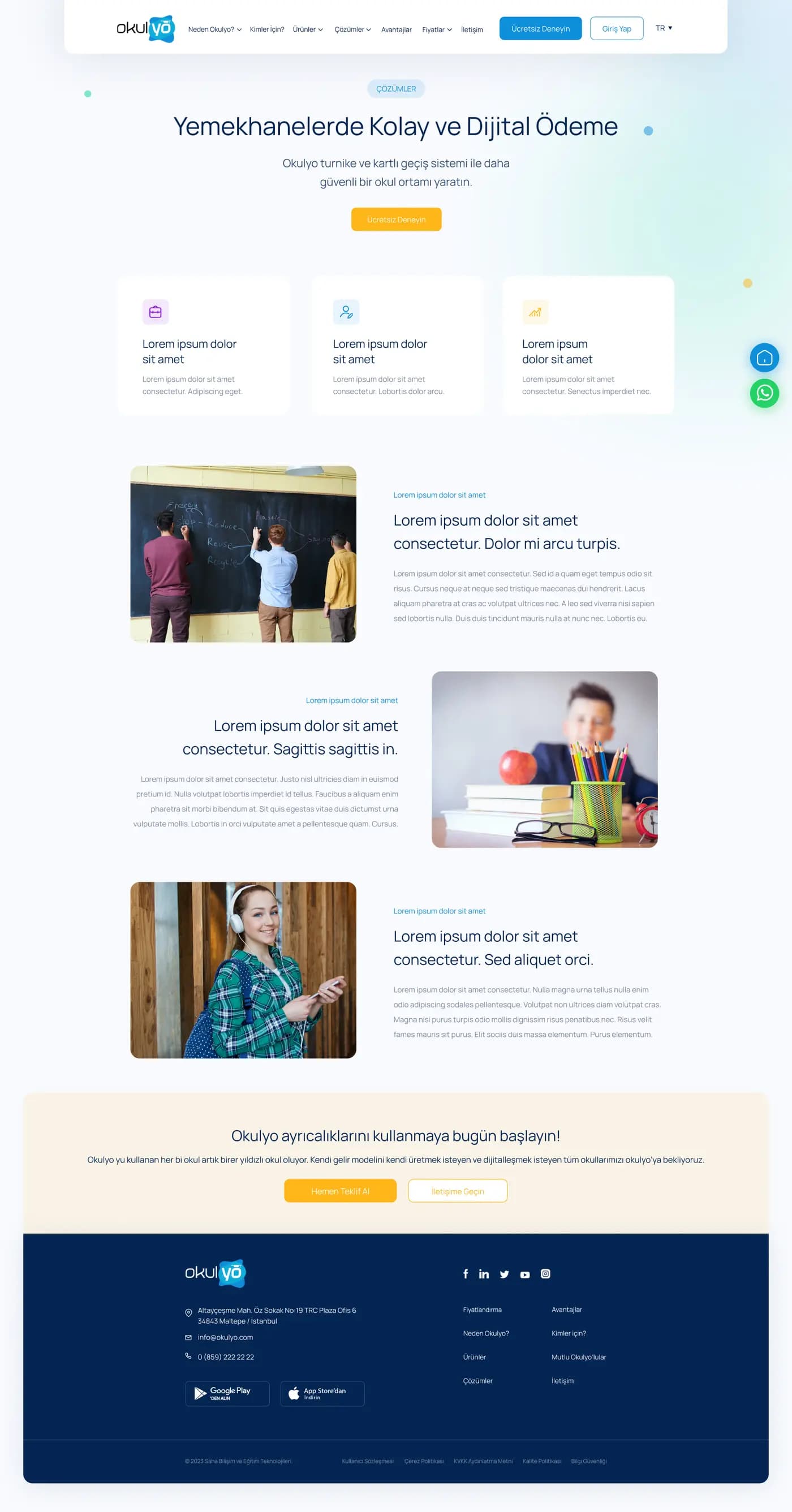 Okulyo Corporate Website — Web Sitesi