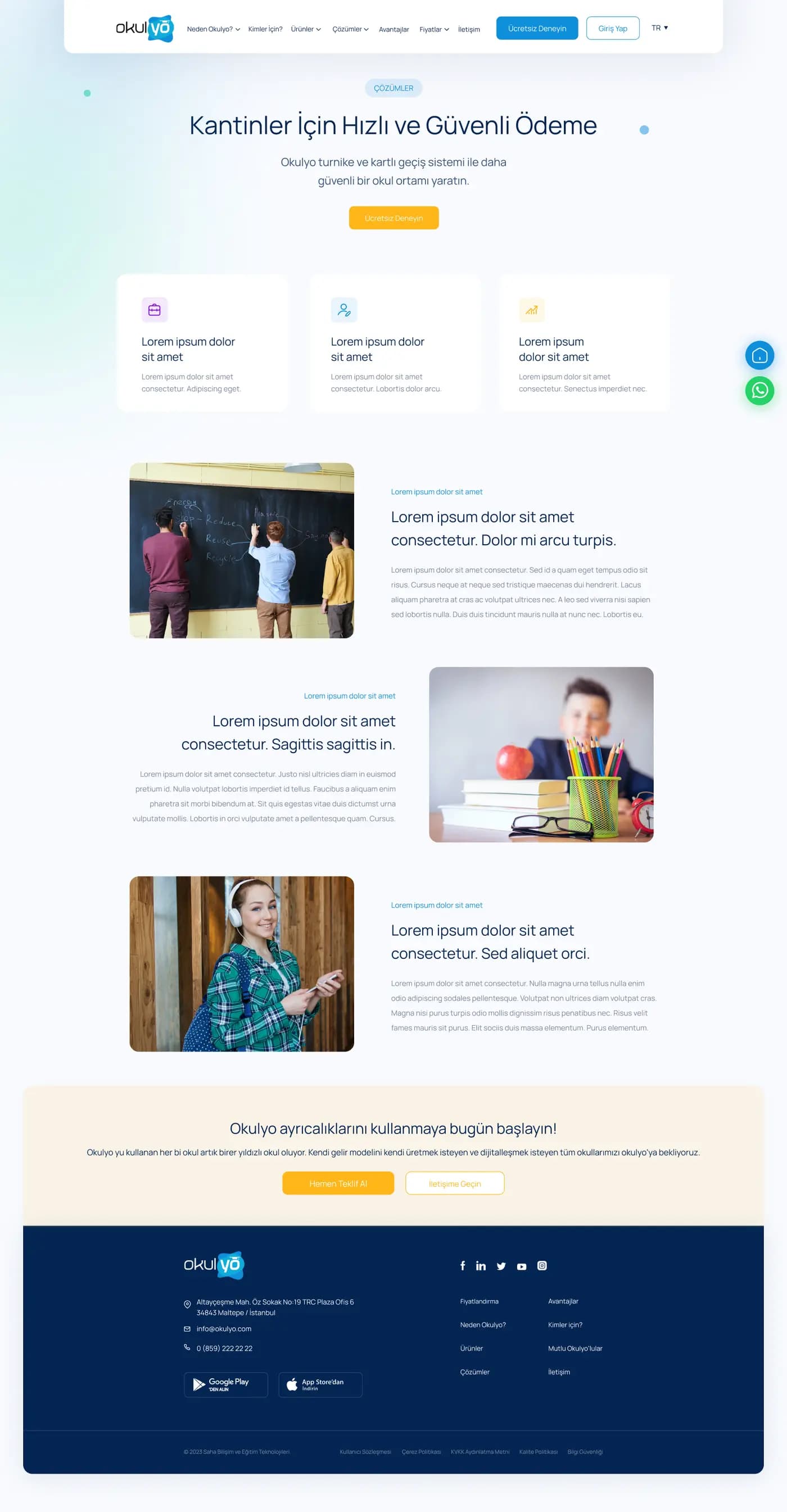 Okulyo Corporate Website — Web Sitesi