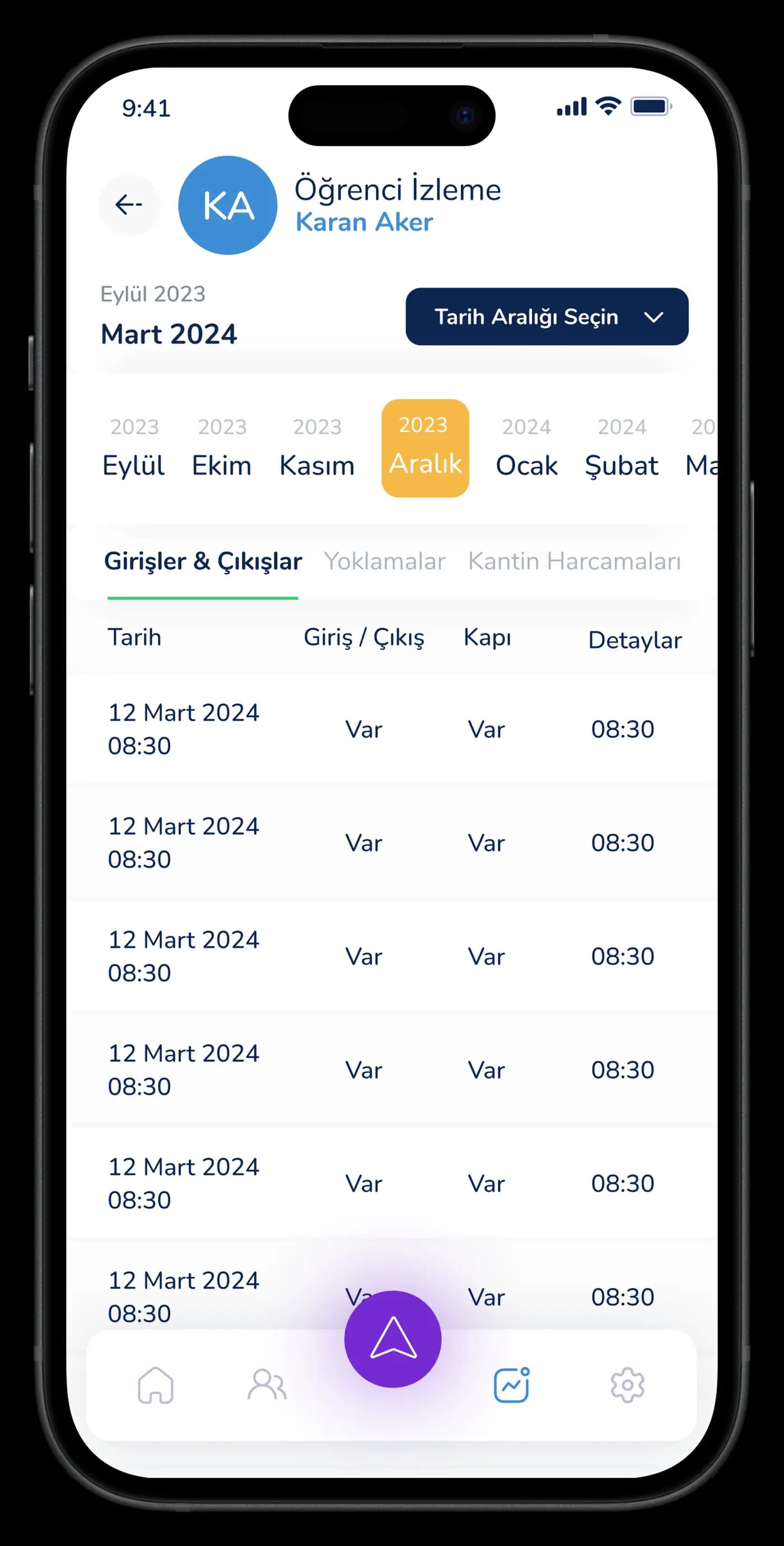 Parent & Student Mobile App — Mobil Uygulama