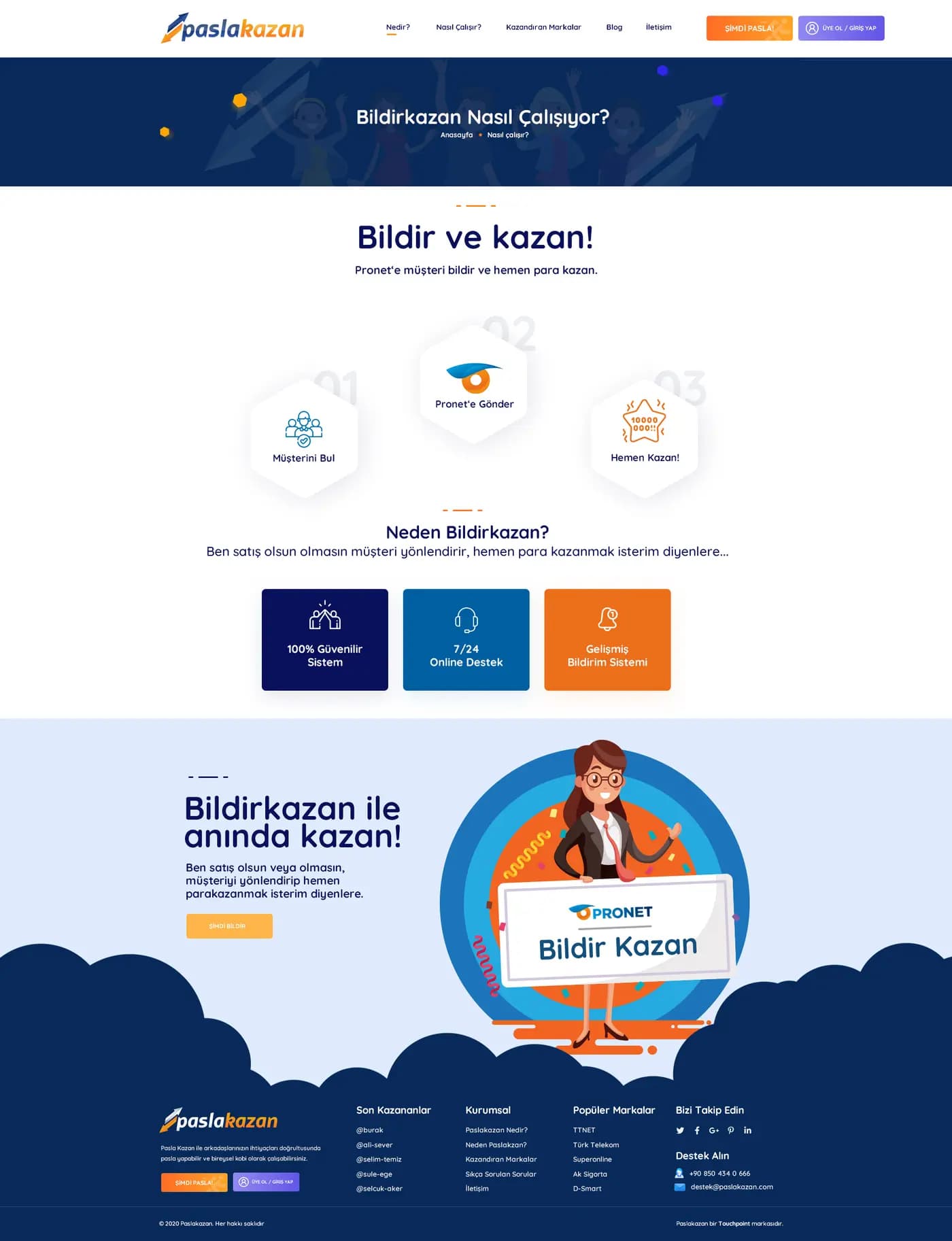 Pasla Kazan Website — Web Sitesi