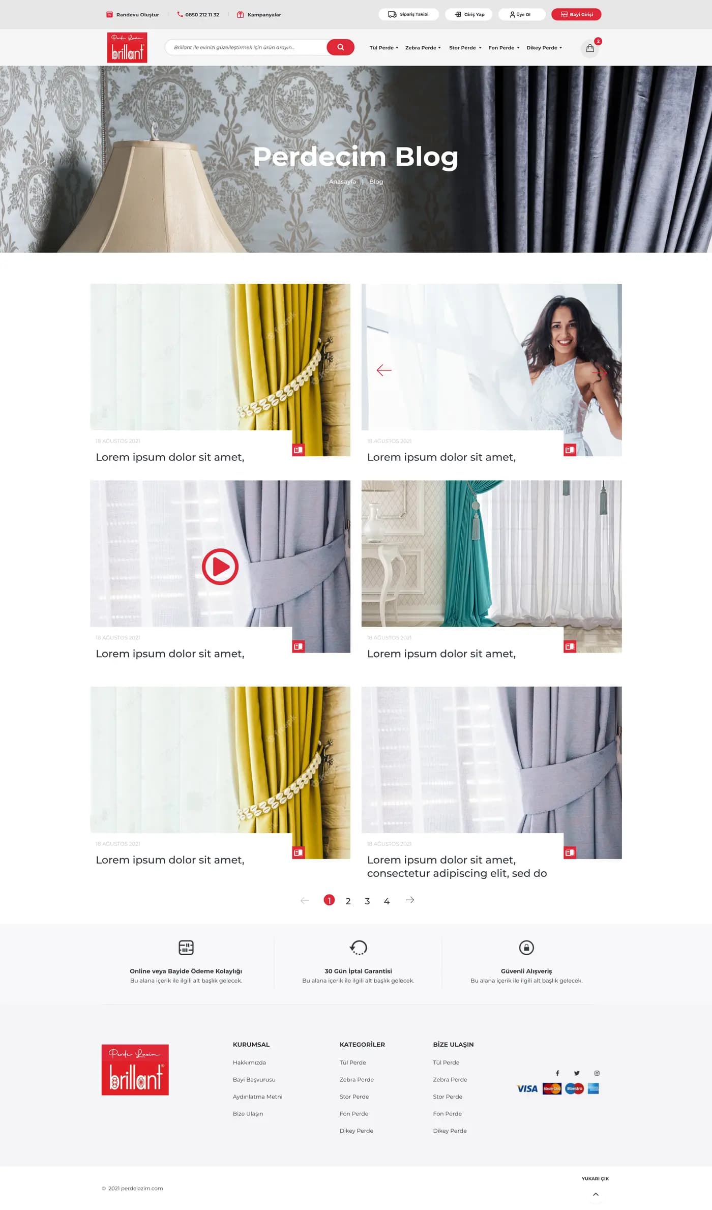 Perde Lazım — E-Ticaret