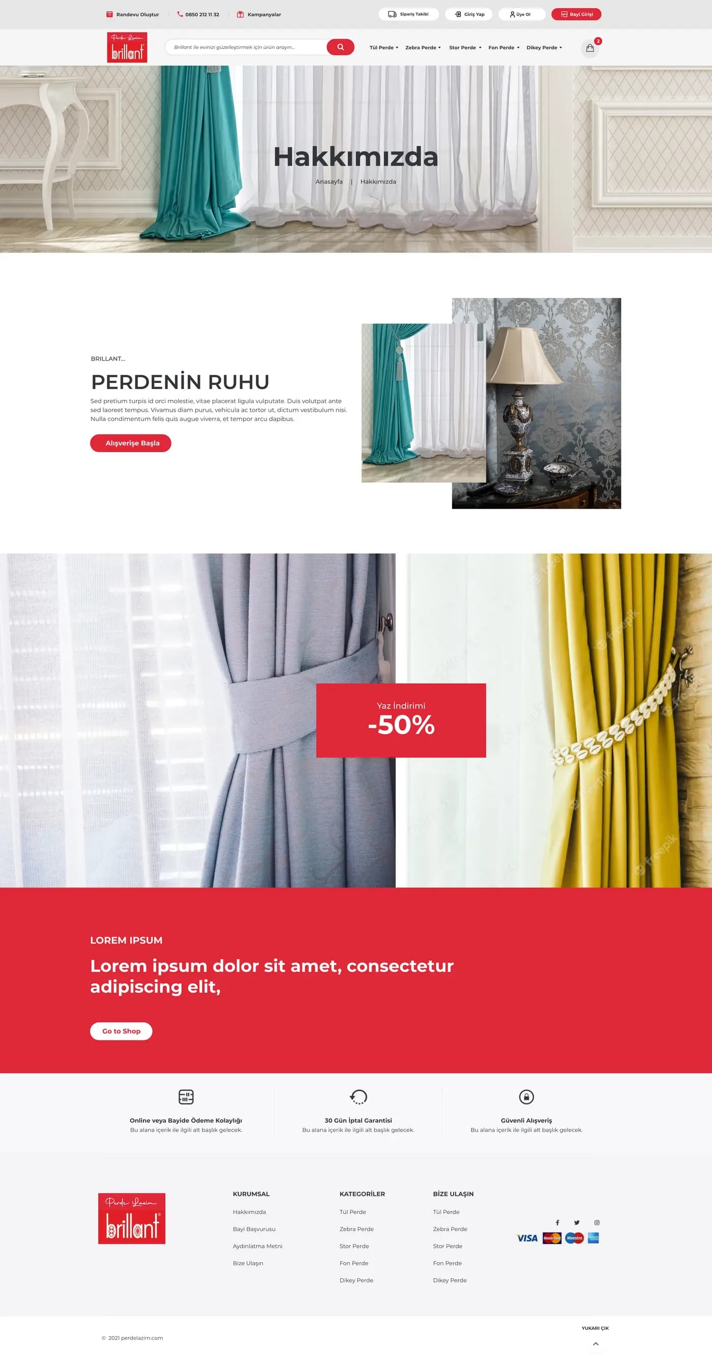 Perde Lazım — E-Ticaret