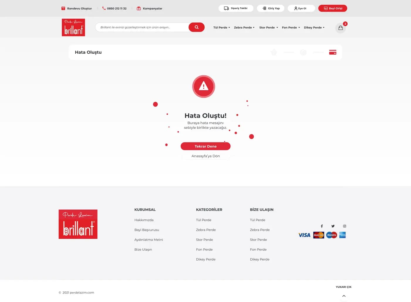 Perde Lazım — E-Ticaret