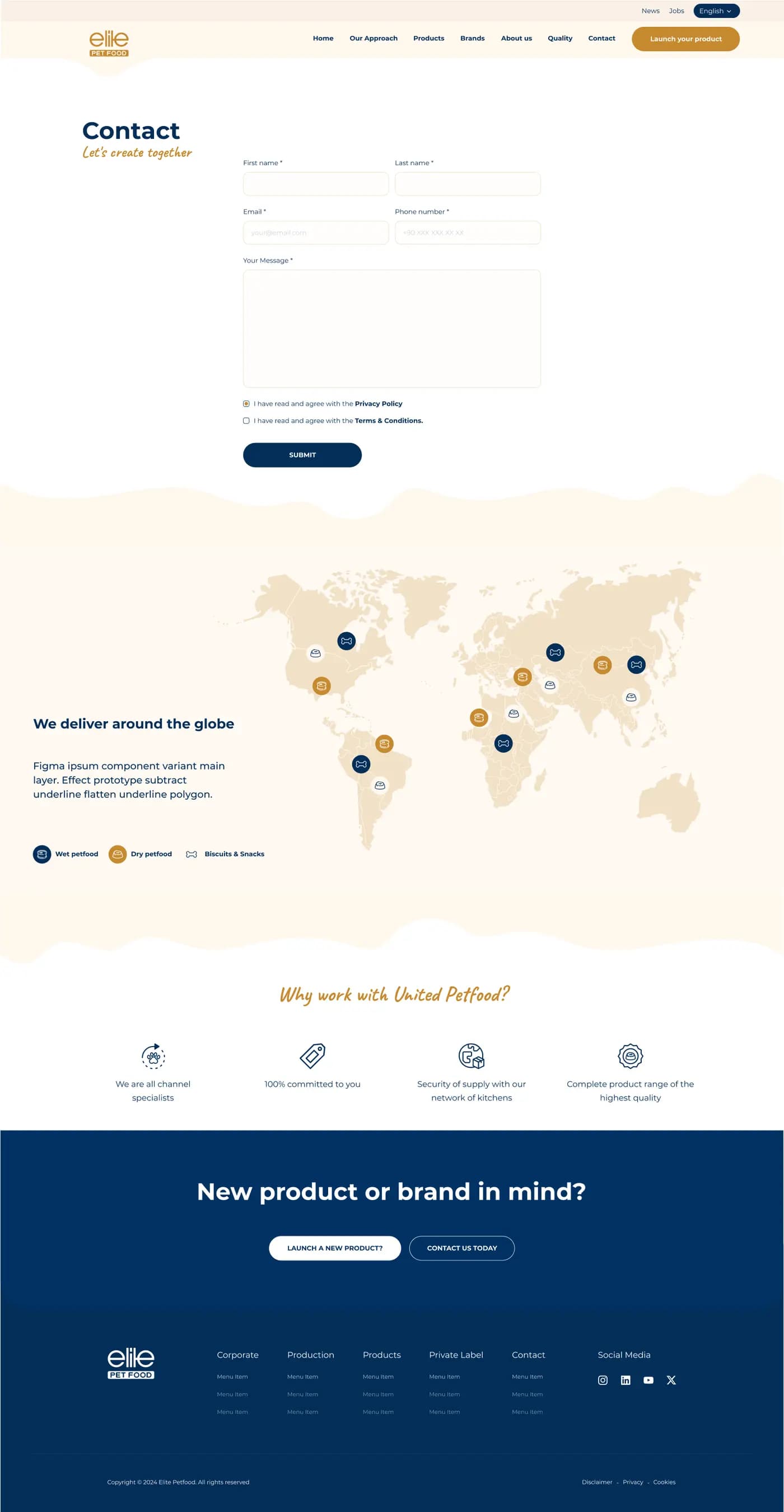 Pet Foods Corporate Website — Web Sitesi