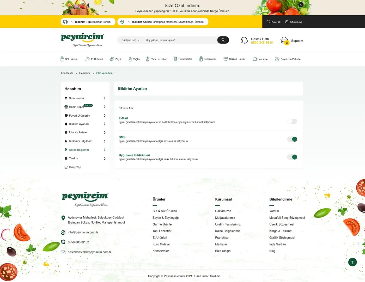 Peynircim Market Place — E-Ticaret