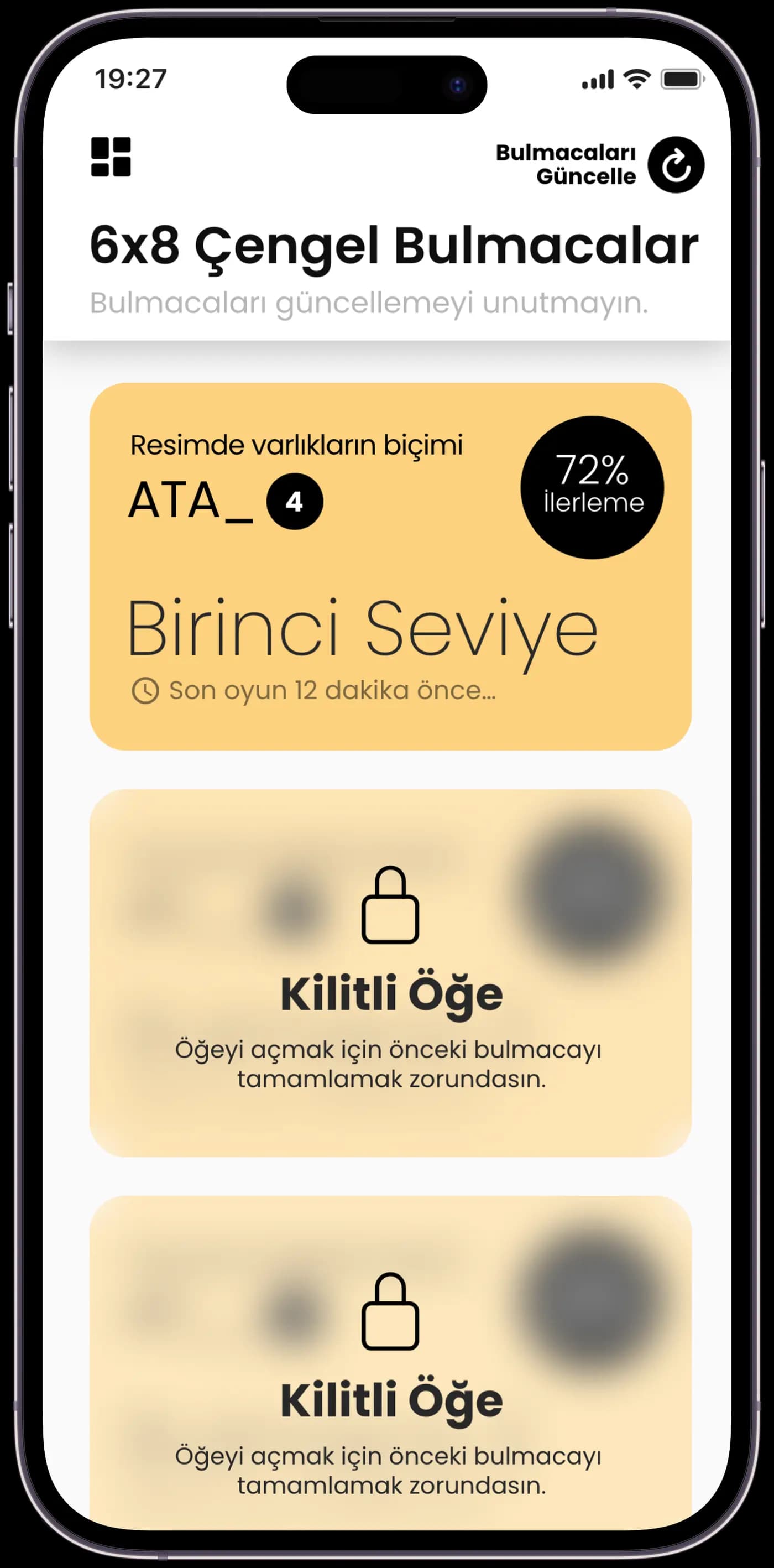 Çengel Bulmaca — Mobil Uygulama
