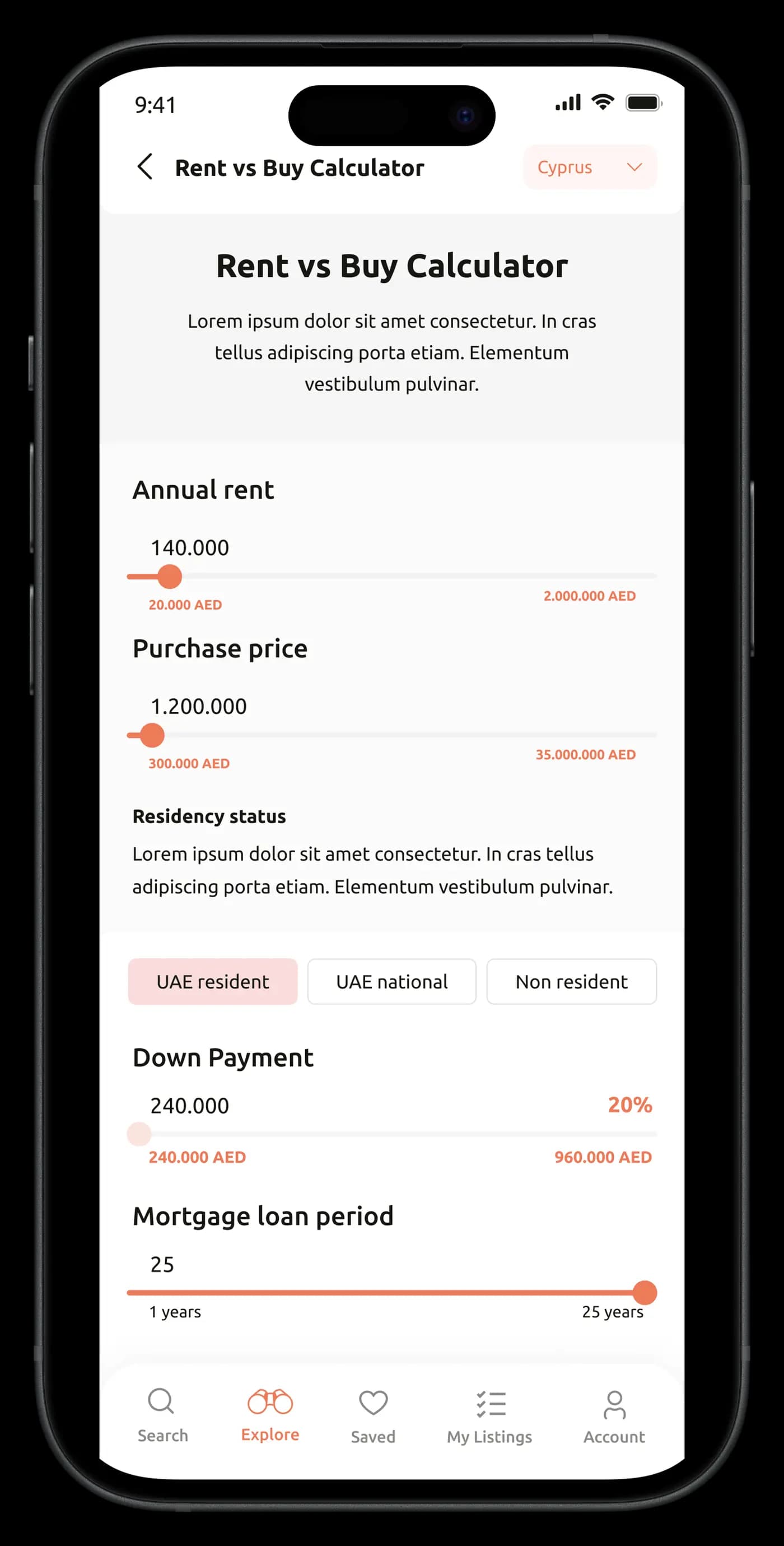 Real Estate App — Mobil Uygulama