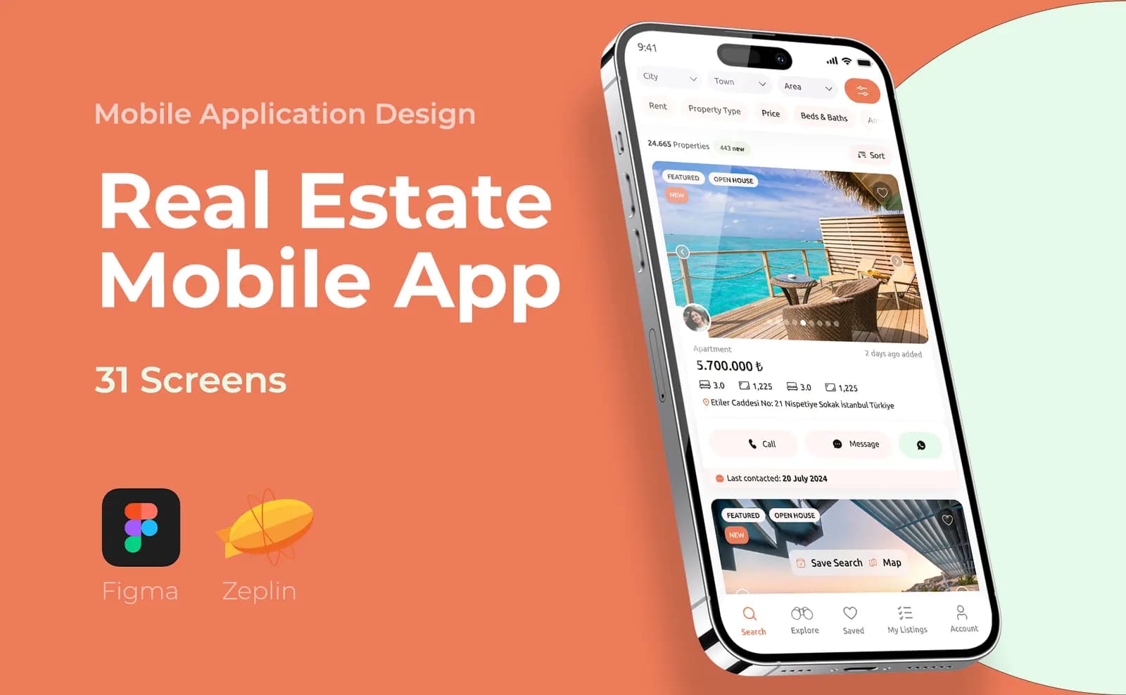 Real Estate App — Mobil Uygulama