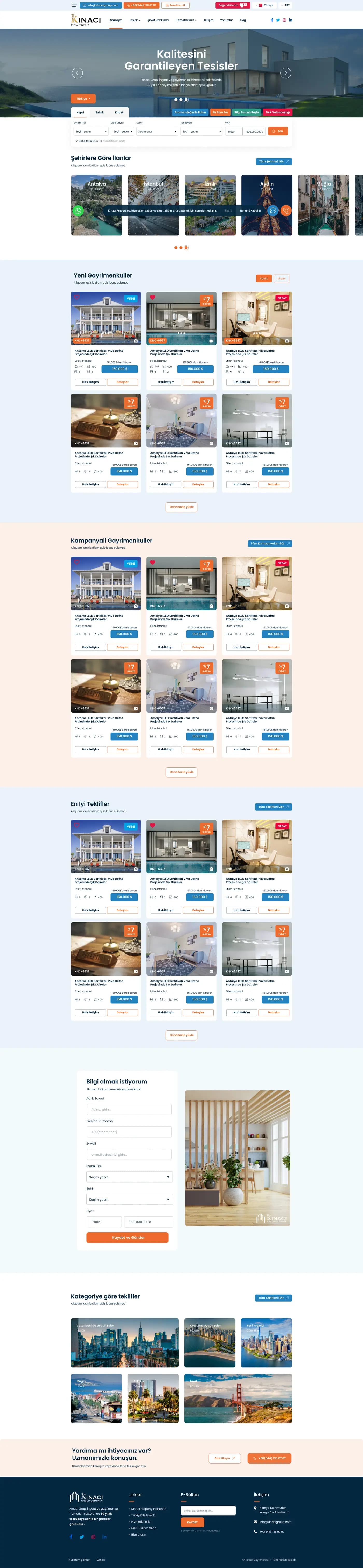Real Estate Website — Web Sitesi