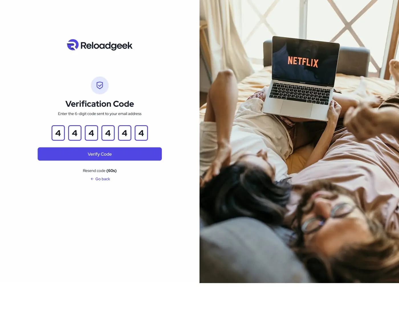 ReloadGeek Desktop Website — E-Ticaret