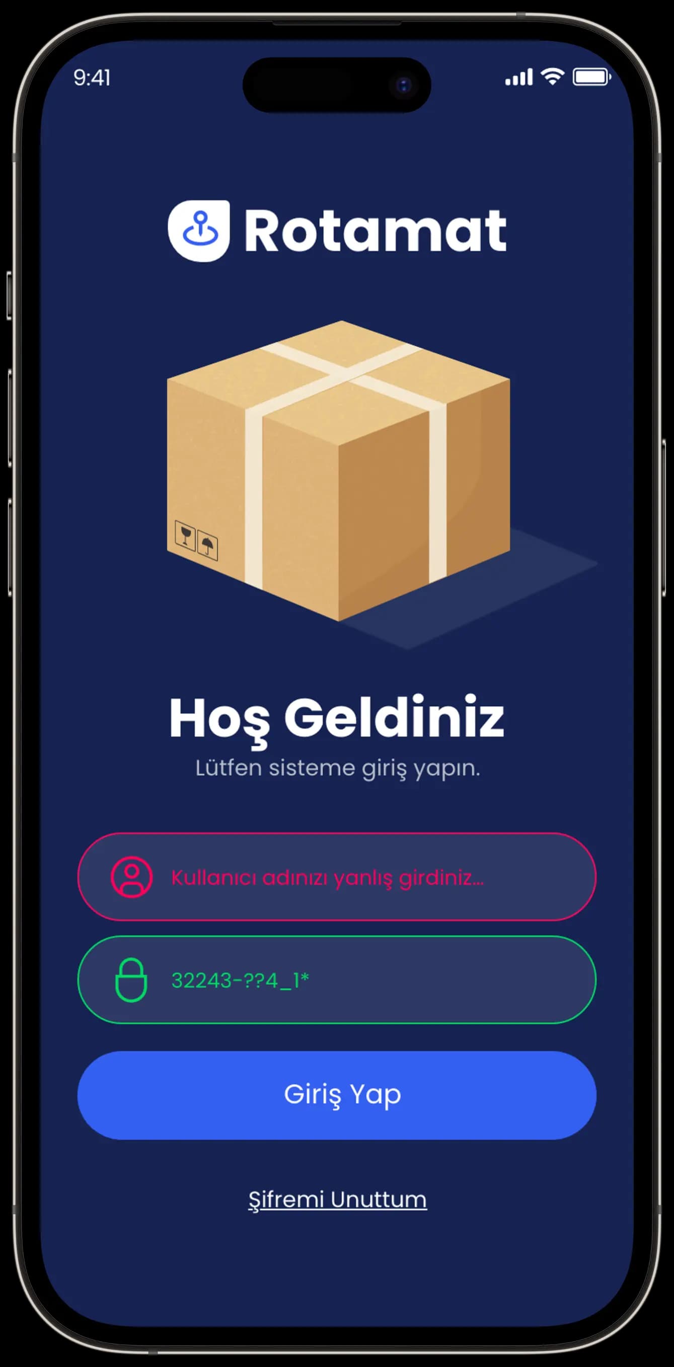 Rotamat App — Mobil Uygulama