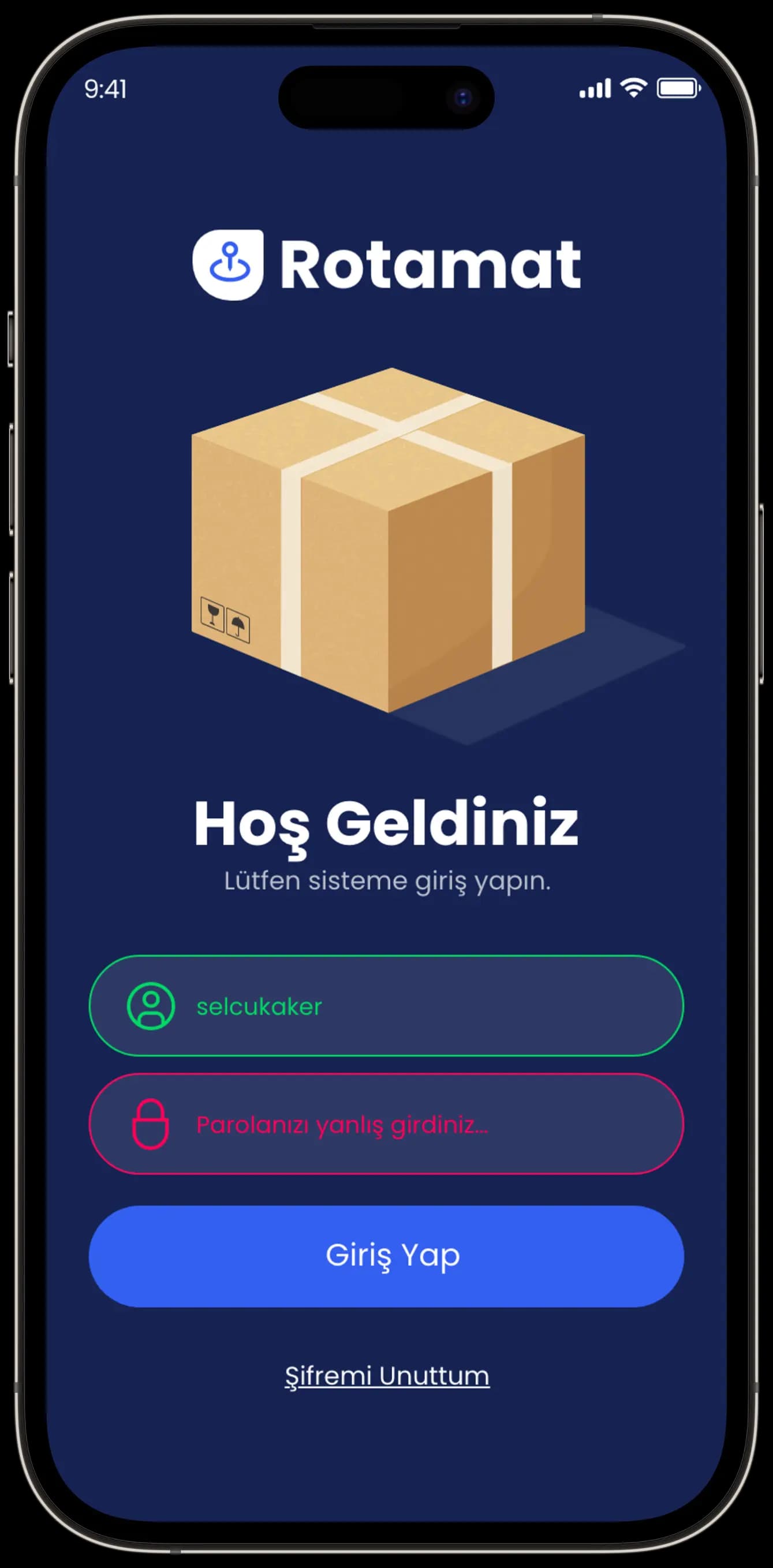 Rotamat App — Mobil Uygulama
