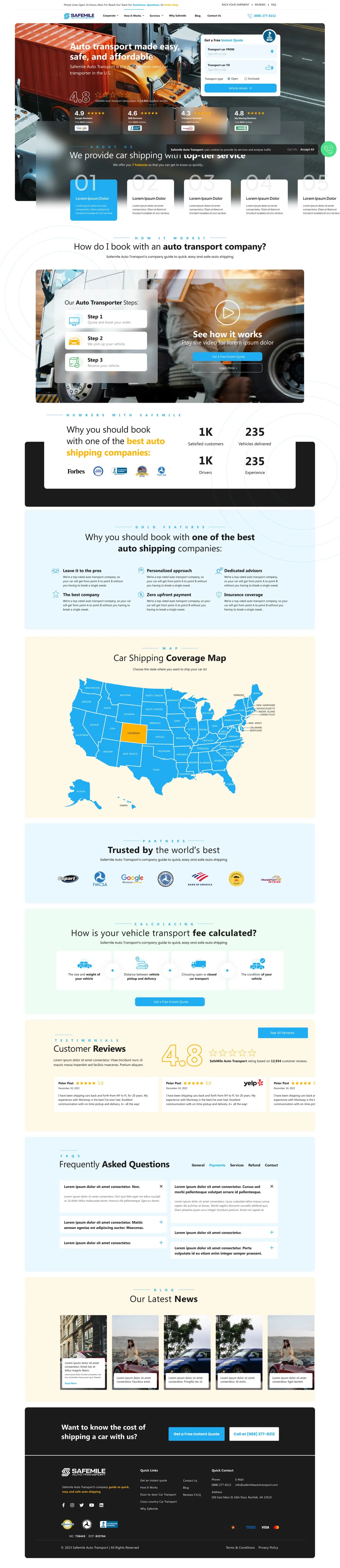 SafeMile Transport — Web Sitesi