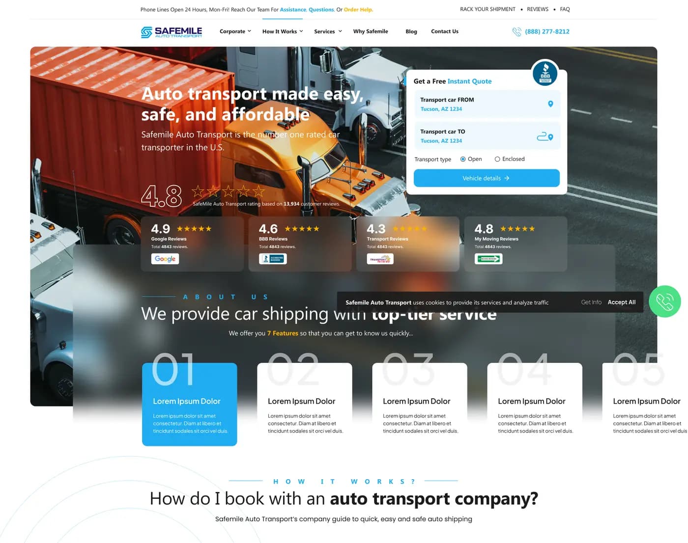 SafeMile Transport — Web Sitesi