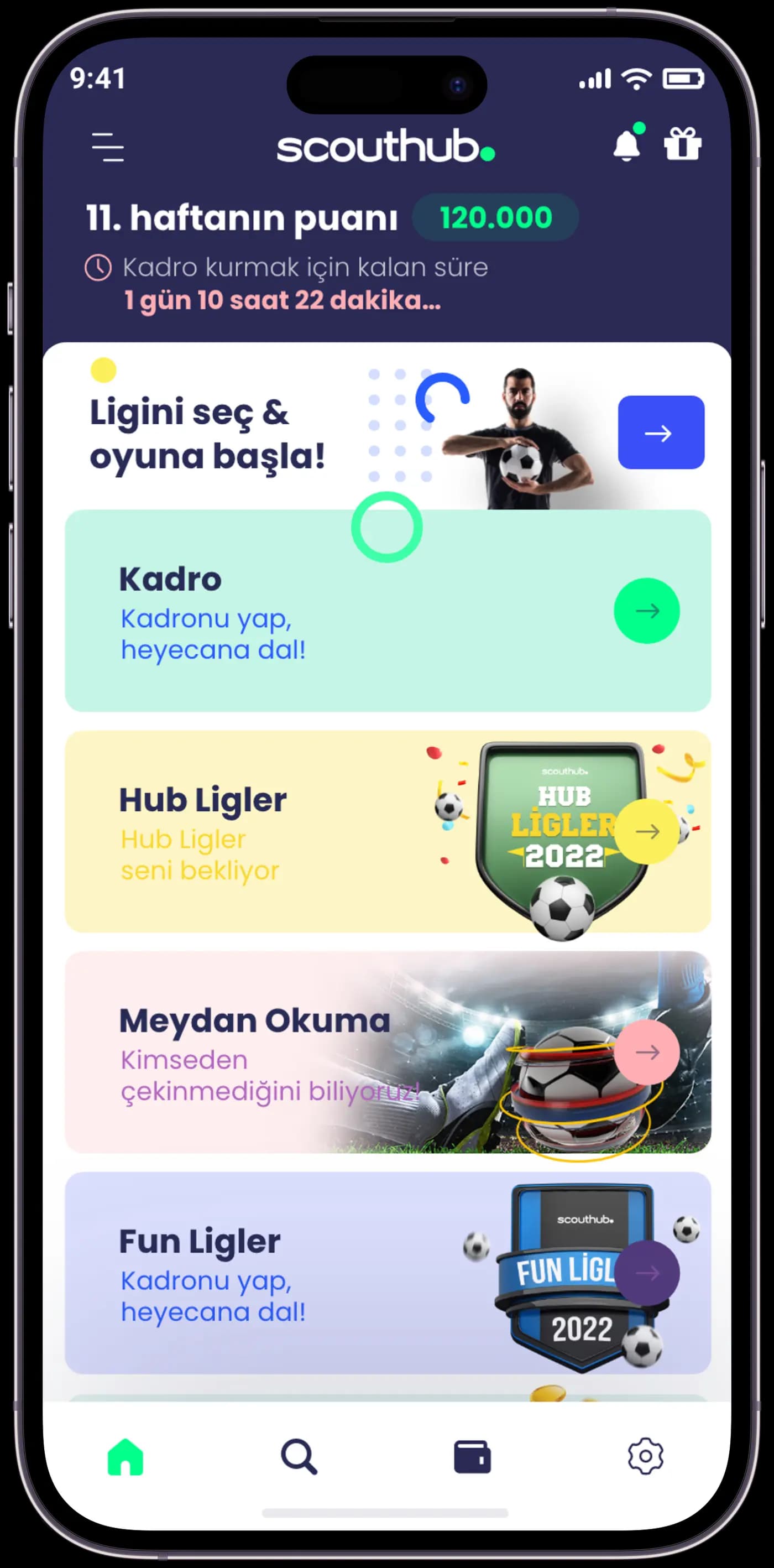 Scouthub Player App — Mobil Uygulama