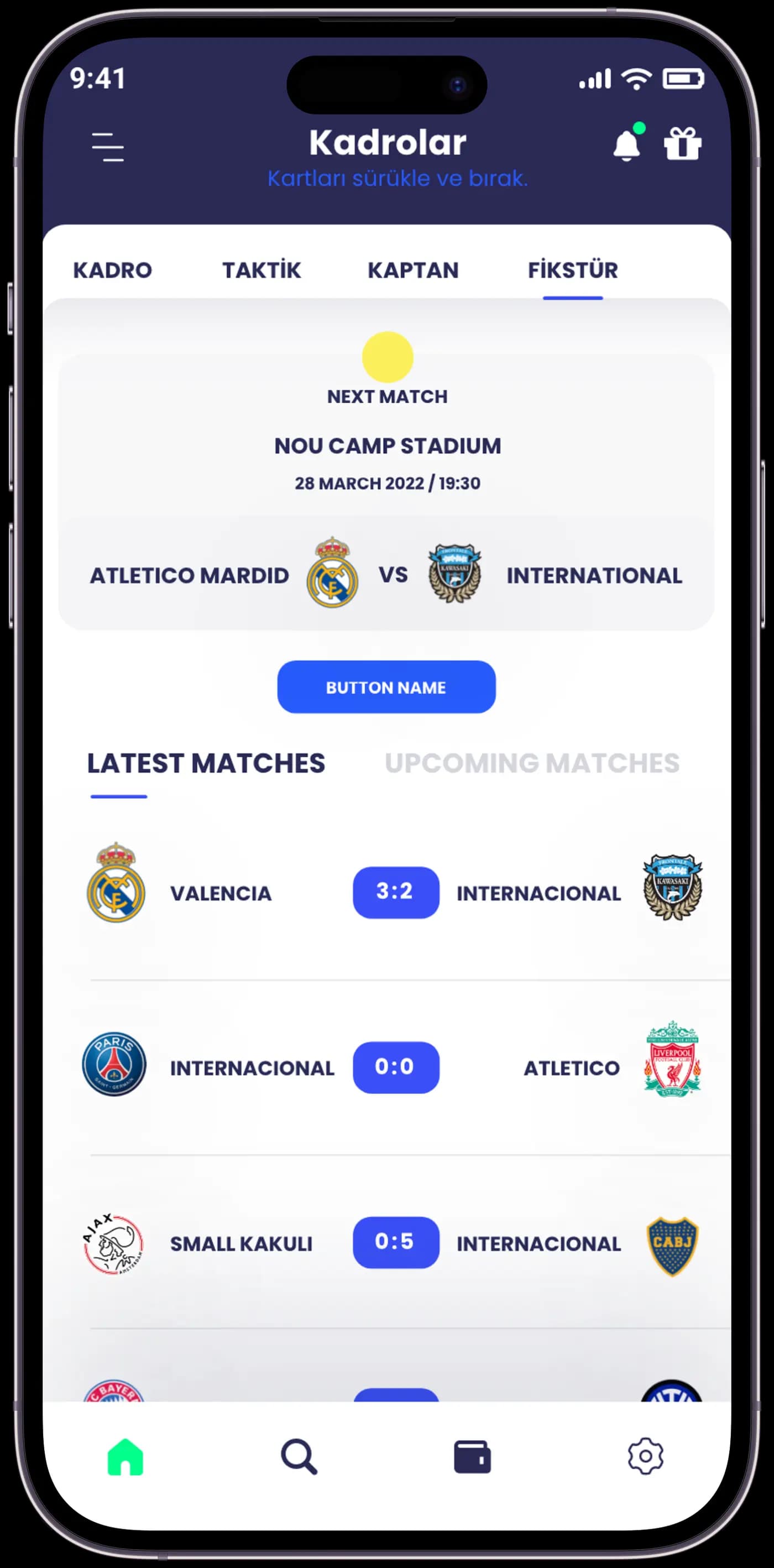 Scouthub Player App — Mobil Uygulama